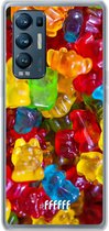 6F hoesje - geschikt voor OPPO Find X3 Neo -  Transparant TPU Case - Gummy Bears #ffffff