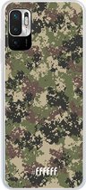 6F hoesje - geschikt voor Xiaomi Redmi Note 10 5G -  Transparant TPU Case - Digital Camouflage #ffffff