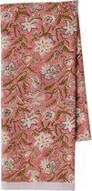Bungalow blokprint tafelkleed Monsoon Sandstone 150 x 250 cm