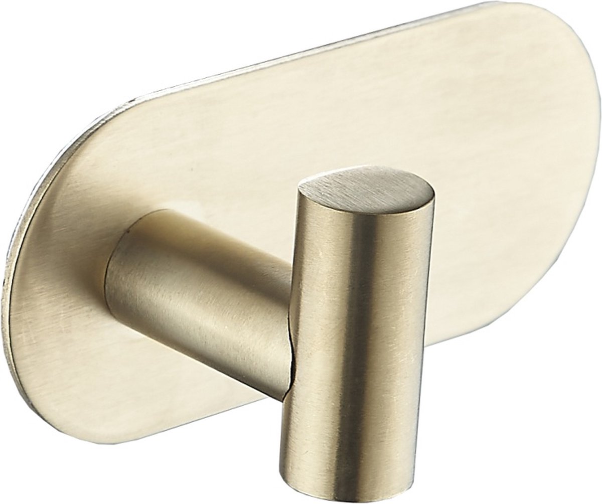 Mawialux handdoekhaak - 10x1,5x5cm - Geborsteld goud - RVS - ACS4GO1