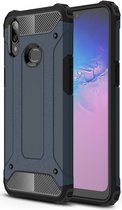 Samsung Galaxy A10s Hoesje Shock Proof Hybride Back Cover Blauw