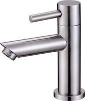 Bally Imola Laag Toiletkraan 1/2″ Rechte Uitloop RVS Chroom