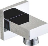 Bally Rombo Hydro Luxe Messing Muur Doucheaansluiting Vierkant 1/2″ Chroom