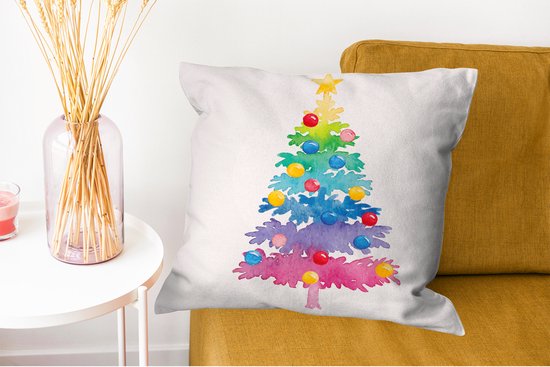 Dessin de Noël sapin de Noël aux couleurs vives