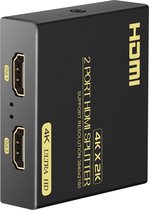 HDMI - Splitter 2 Poorts | HDMI Splitter 1 ingang 2 uitgangen - HDMI Switch - HDMI Verdeler 2 Poorten
