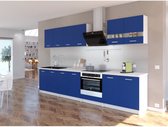 EXTRA - Complete keuken L 300cm - Mat Blauw