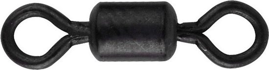Spro Matt Black Rolling Swivel - 9 mm - maat 8 van Spro — afbeelding 2