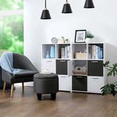 IN.HOMEXL Neila Moderne Boekenkast Wit-grijs