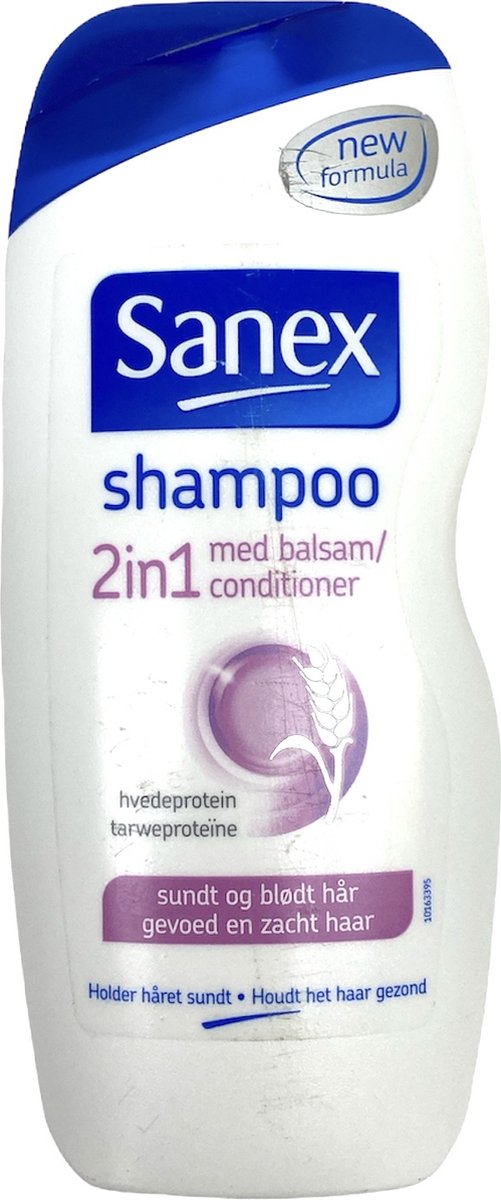 Sanex Shampoo - 2 in 1 - Alle Haartypen - 250 ml