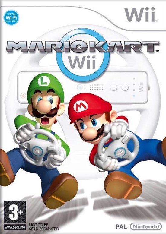 Mario Kart Wii (Italiaanse verpakking, maar ook speelbaar in het Nederlands/Engels)