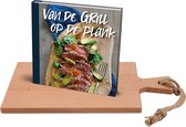 Bowls and Dishes | Set - Puur Hout Borrelplank | Tapasplank | Serveerplank 38cm + Van de Grill op de plank