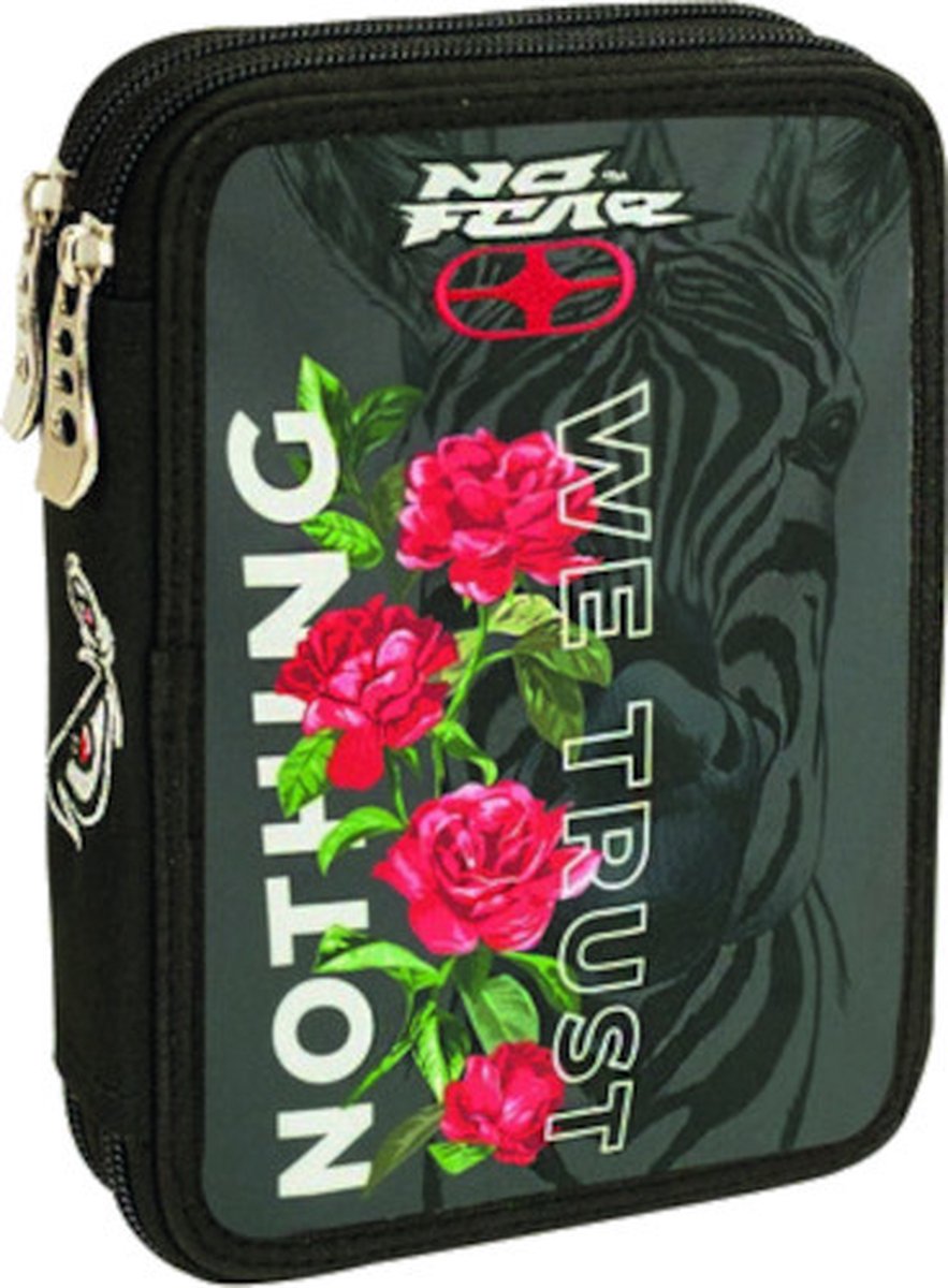 No Fear Etui Nothing We Trust 20 X 14 Cm Zwart/rood 27-delig