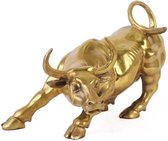 WiseGoods Premium Stier Beeld - Crypto - Woondecoratie - Cadeau - Decoratie - Retro - Standbeeld - Decoratieve Accessoires - Goud