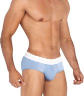 Clever - Yourself Classic Brief - Sexy Heren Ondergoed - Korte Pijpen - Brede Band - Glimmend - Blauw