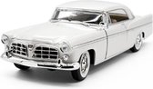 1956 Chrysler 300B (Wit) (30 cm) 1/18 Maisto Special Edition - Modelauto - Schaalmodel - Miniatuurauto - Model auto