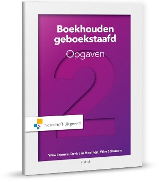 Boekhouden geboekstaafd 2 opgaven - cover