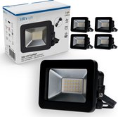 Proventa® EasyFix LED Breedstralers voor buiten & binnen - IP65 - 2200 lm - 4x Zwart