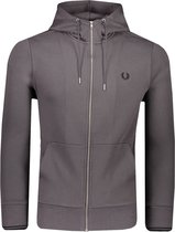 Fred Perry Sweater Grijs Aansluitend - Maat XS - Heren - Herfst/Winter Collectie - Katoen;Polyester