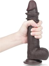 Dildo met Beweegbare Huid - 23 x 4 cm - Realistische Dildo met Zuignap - Dildo - Ook voor Anaal - Seksspeeltjes - Sex Toys