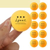 Lynnz® 10x tafeltennis ballen 3 ster kwaliteit oranje | pingpongballen - tafeltennisballen - balletjes - pingpong - beerpong
