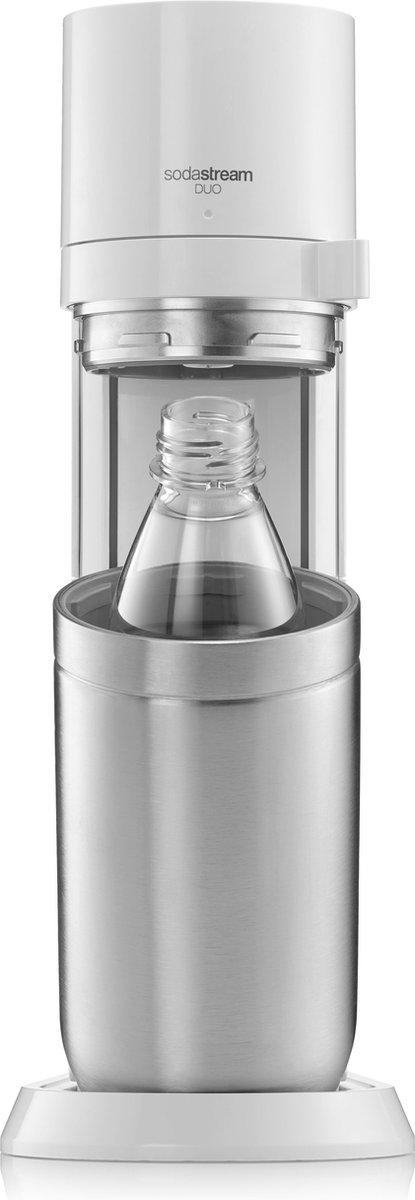SodaStream DUO - wit - Incl. Quick Connect Koolzuurcilinder - Met glazen en herbruikbare plastic flessen