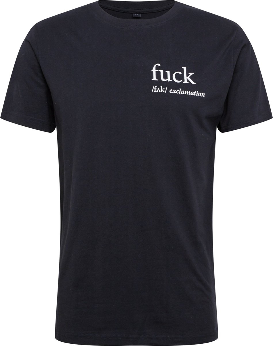 Mister Tee FCK Heren Tshirt 2XL Zwart