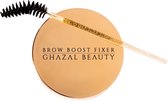 Brow Boost Fixer | Ghazal Beauty | 100% Natuurlijk | Wenkbrauwgel | Gel/Wax | Vegan | Coco (Lichtbruin)