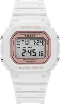 SMAEL- WATER RESIST.5BAR - Digital Watch - White