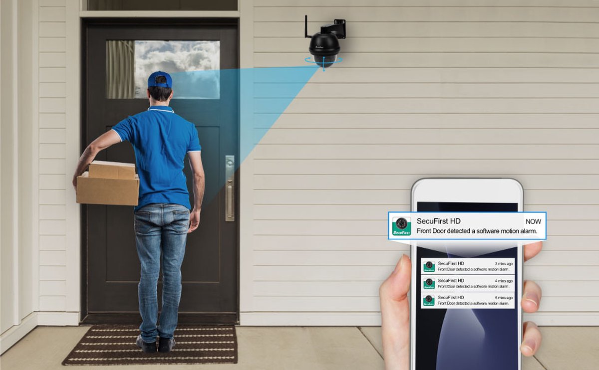 SecuFirst CAM214Z Dome Camera FHD 1080P Draai- en Kantelbaar - afbeelding 3