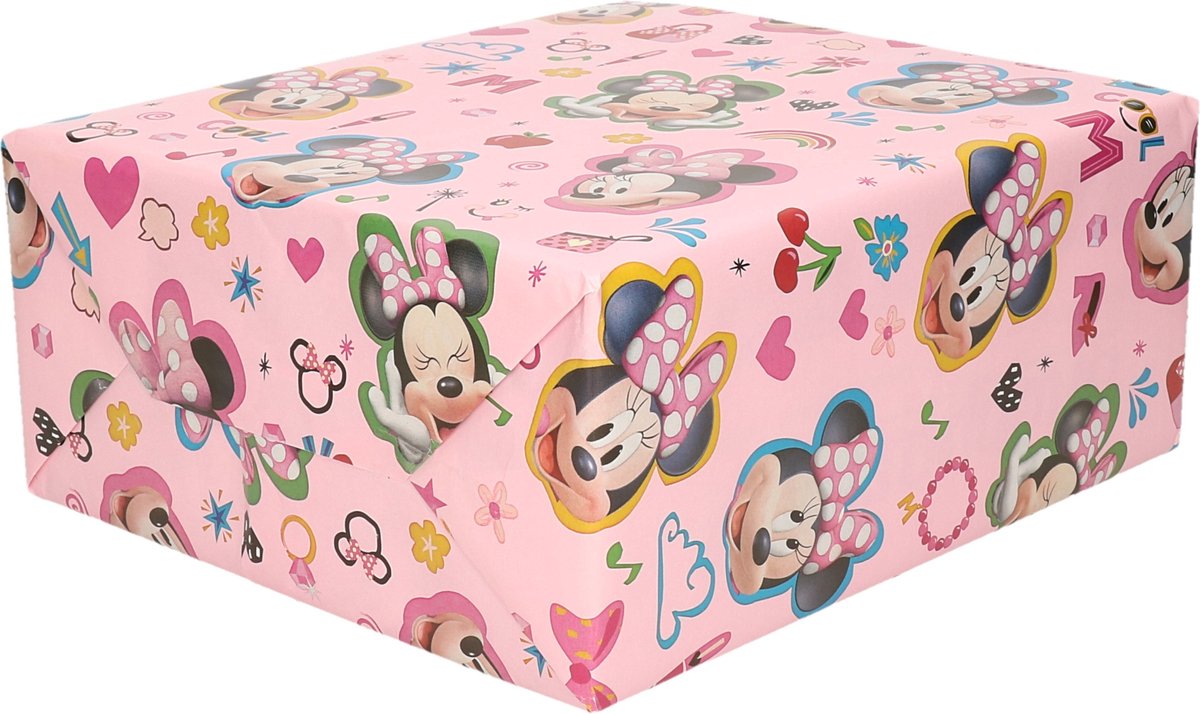 3x rollen Disney inpakpapier/cadeaupapier Minnie Too Cute 200 x 70 cm - Minnie  Mouse | bol.com