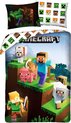 Minecraft Dekbedovertrek Explore - Eenpersoons - 140 x 200 cm - Katoen