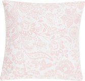 Hoyz | Paisley Flower Strawberry Crea Kussen | 45 X 45 | Sierkussen Voor Woonkamer Of Slaapkamer