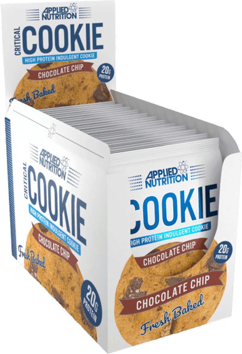 Applied Nutrition Critical Cookie - Proteine Cookies - Chocolate Chip - 12 x 85g