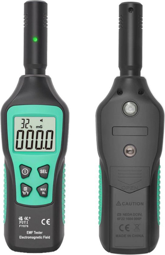 Medidor EMF, MESTEK EMF Detector 5-in-1 EF/MF/Radio-Frecuencia, Medidor Campo Magnético