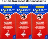 Roxasect Mottencassette - Motten Verdelgen - Voor Hangende Kleren - Mottenbestrijding - 3 dozen