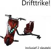 KroonTrikes - Electrische Drift Trike - 3 Speeds - DriftTrike - 25KM/H - Red Fire