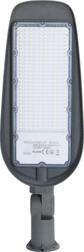 Lampadaire LED - Eclairage public - Igia Animo - 200W - Clair/ Wit Froid  6500K -... | bol.com