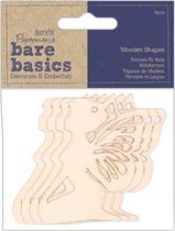Papermania Bare Basics Wooden Shapes Fairies (6pcs) (PMA 174562)