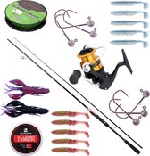 Ultimate Predator Jig Set 270cm met Shimano molen | Roofvis set