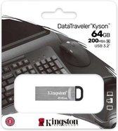 Kingston DataTraveler Kyson 64GB USB Stick 3.2 Flash Drive - Silver