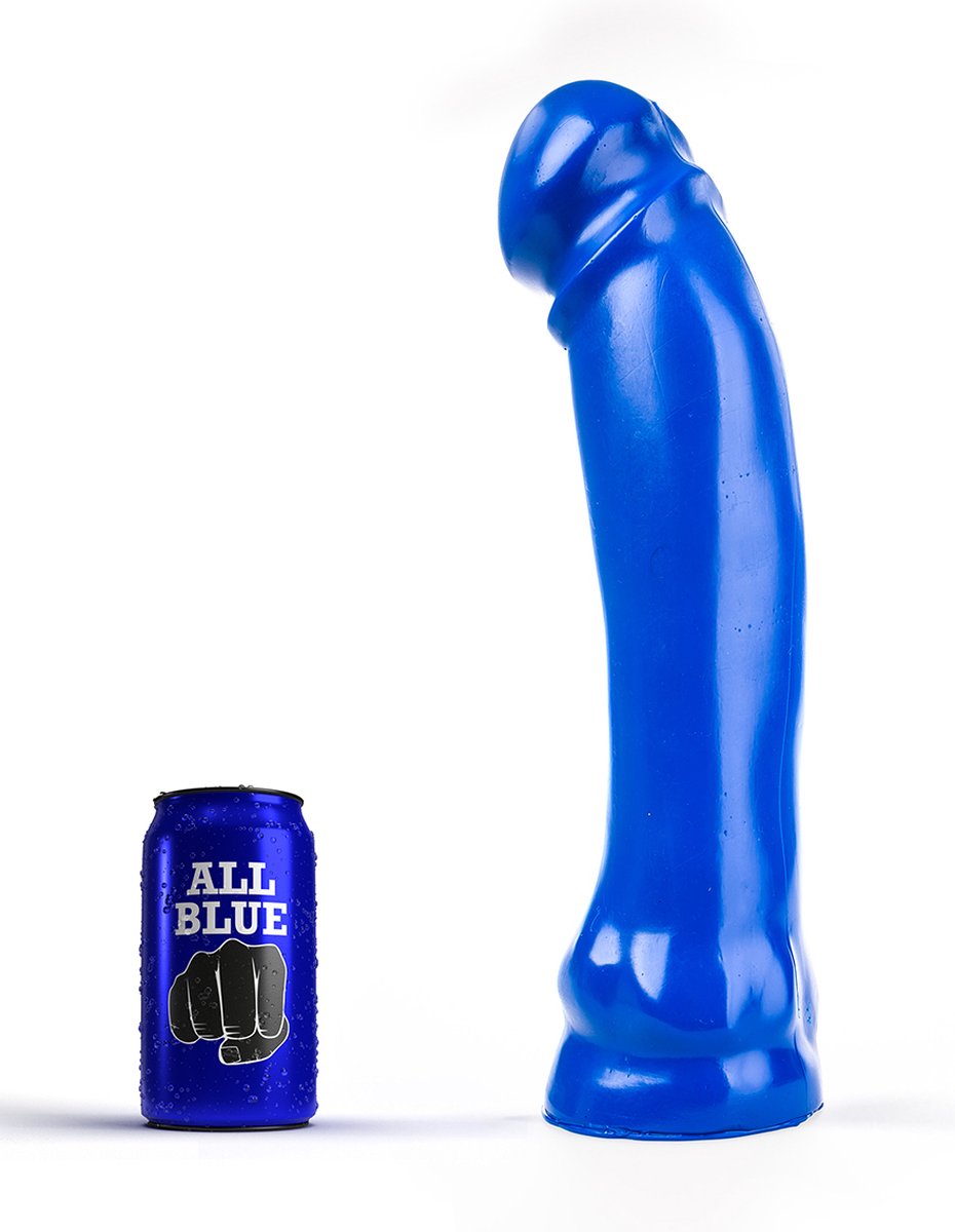 All Blue Dildo 33 x 7 cm - blauw