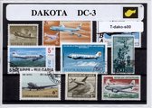de Dakota – Luxe postzegel pakket (A6 formaat) : collectie van verschillende postzegels van de Dakota – kan als ansichtkaart in een A6 envelop - authentiek cadeau - kado - geschenk - kaart - DC3 - luchtvaart - vliegtuig - oorlog - KLM - DDA - DC2