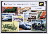 Locomotieven gebouwd in Japan – Luxe postzegel pakket (A6 formaat) : collectie van 25 verschillende postzegels van Japanse locomotieven – kan als ansichtkaart in een A6 envelop - a
