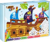 BIC Kids My Pirate Kit: Kleurpotloden, Kleurplaten, Stickervellen, Schatkaart - Diverse Kleuren, Doos van 47 Stuks