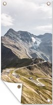 Affiche de jardin Alpes - Route - Berg - 30x60 cm - Toile jardin