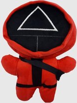 Squid Game Pluche - knuffel - kawaii - teddybeer - knuffelbeer 23 cm - Kadotip - ideaal als geschenk - driehoek schoencadeautjes sinterklaas - cadeau - black friday  - pop met squi