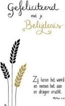 Kaart - A6 - 10x15cm - Met envelop - Gefeliciteerd met je belijdenis - Belijdenis - Christelijke kaart - Majestic Ally - 7 stuks