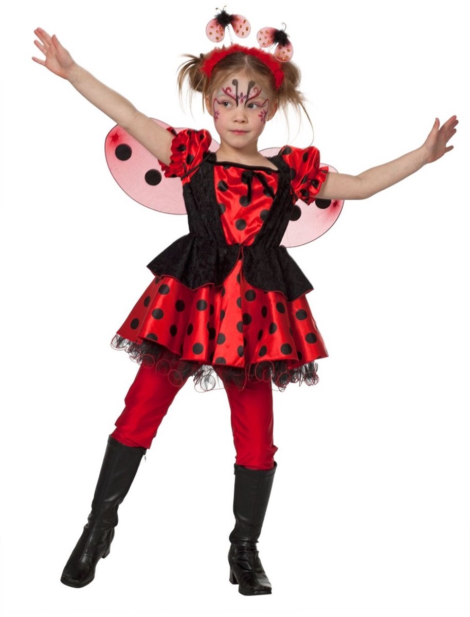Feestkleding Lieveheersbeestjes Jurkje meisje Maat 164