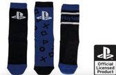 3-pack Playstation heren sokken, blauw/zwart, maat 31-34