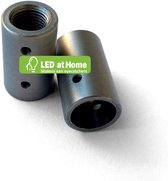 LEDatHOME - Flex systeem koppeling – Geborsteld titanium